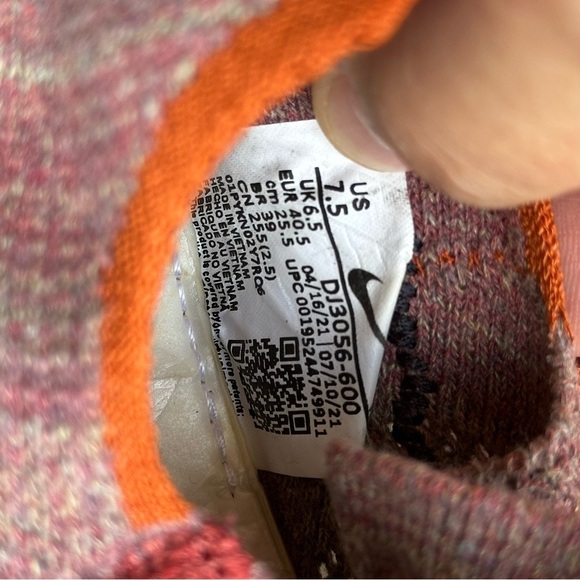 Nike Space Hippie 01 Redstone Sneakers Men’s Size 7.5 - Picture 6 of 8